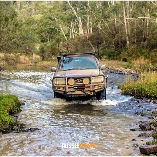 Rockarmor Premium Bullbar Frontal Combo To Suit Toyota Landcruiser Fj105 1998-2002 (Live Axle)(Full Bar Replacement)