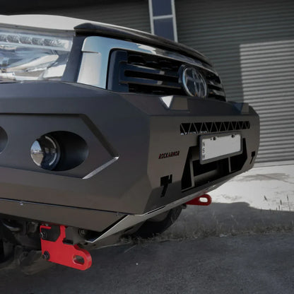 Rockarmor Gt Hoopless Steel Bullbar Combo - Toyota Hilux N80 Bullbar 2015 -2020 - Winch Bar Combo