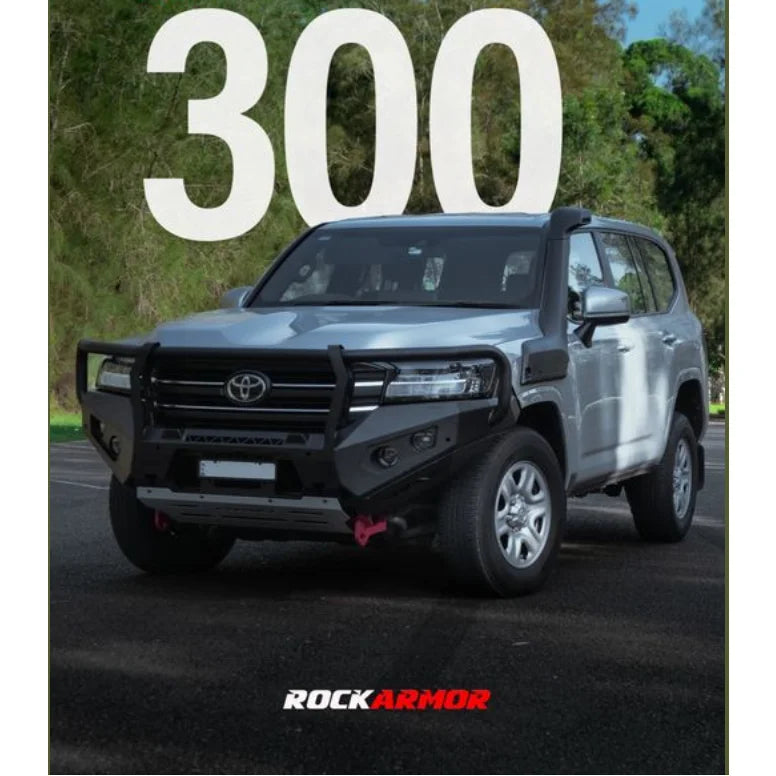 Rockarmor Gt Steel Hoop Bullbar - Toyota 300 Series 2021-2024 (Full Bar Replacement) - Winch Bar