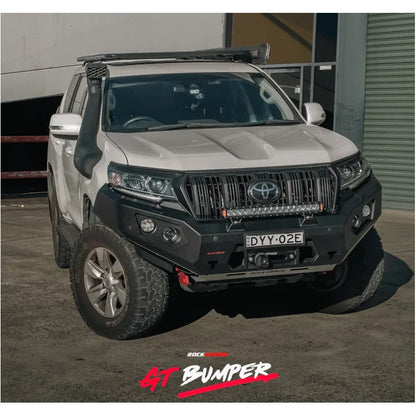 Rockarmor Gt Steel Hoopless Bullbar Combo - Toyota Prado 150 11/2017-Current - Winch Bar Combo