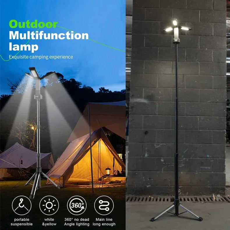 rockarmor LED light stand for tents and ornings for 4WD tours