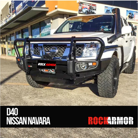 Rockarmor Premium Bullbar Frontal Combo To Suit Nissan D40 & Pathfinder R51 2005-2015 - Winch Bar Combo