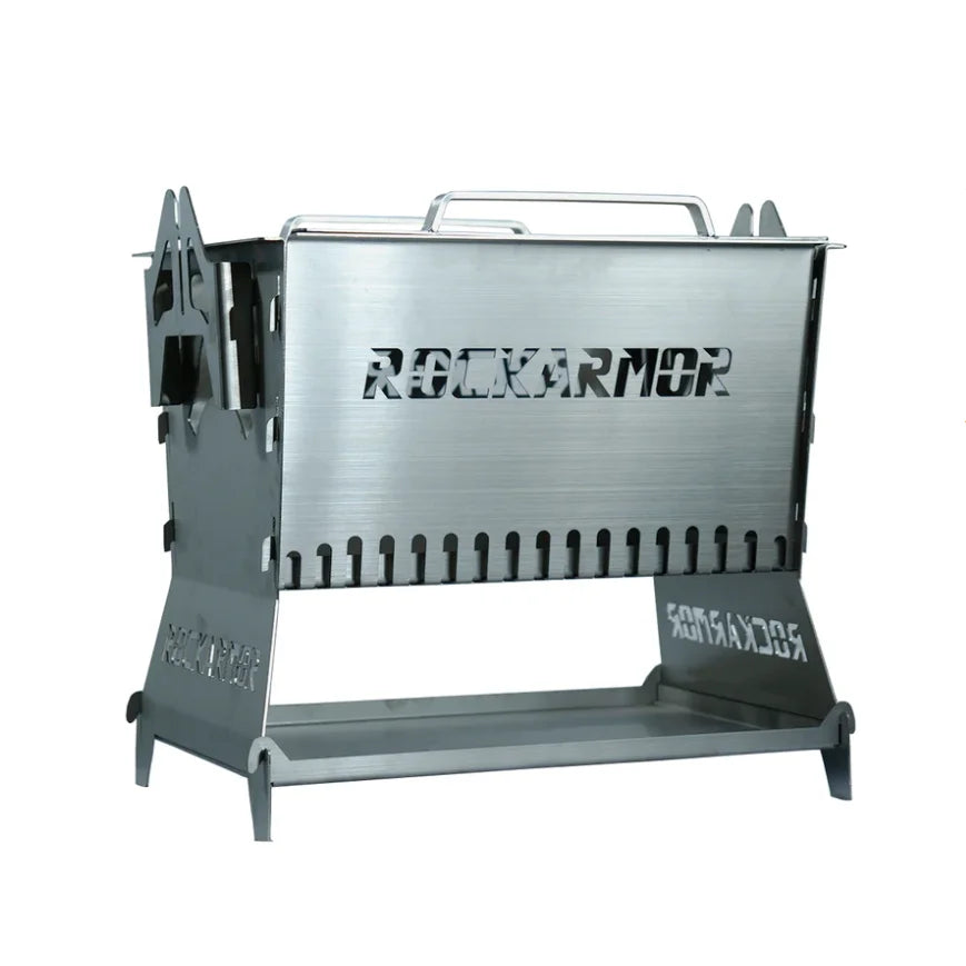 Rockarmor Premium Camp Fire Pit & Bbq Grille - Fire Pit